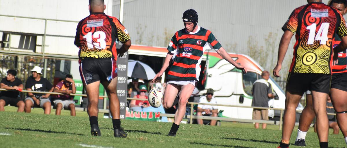 RE-SIGN:Kane Hammond, pictured playing for the Group 20 Barbarians, will remain as Yanco-Wamoon coach for 2022 season. PHOTO: Liam Warren