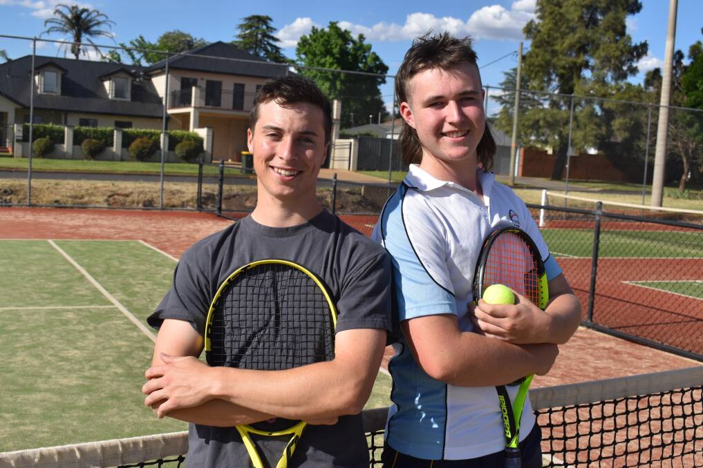 SERVES UP: Ben Mahlknecht and Digby Paterson will be taking centre court for the club championships this weekend. PHOTO: Liam Warren