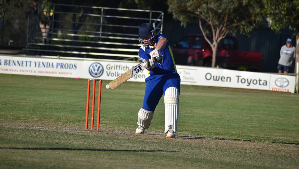 Exies Eagles' Phil Burge has made a strong start to the season with the bat. PHOTO: Liam Warren