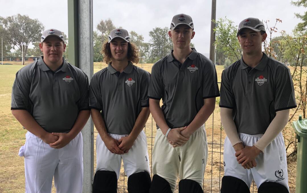 BIDGEE STARS: Griffith's Ben Rowston and Dean Bennett alongside Hay's Digby Lilburne and Leeton's Jock Yelland featured for the Murrumbidgee/Northern Riverina side