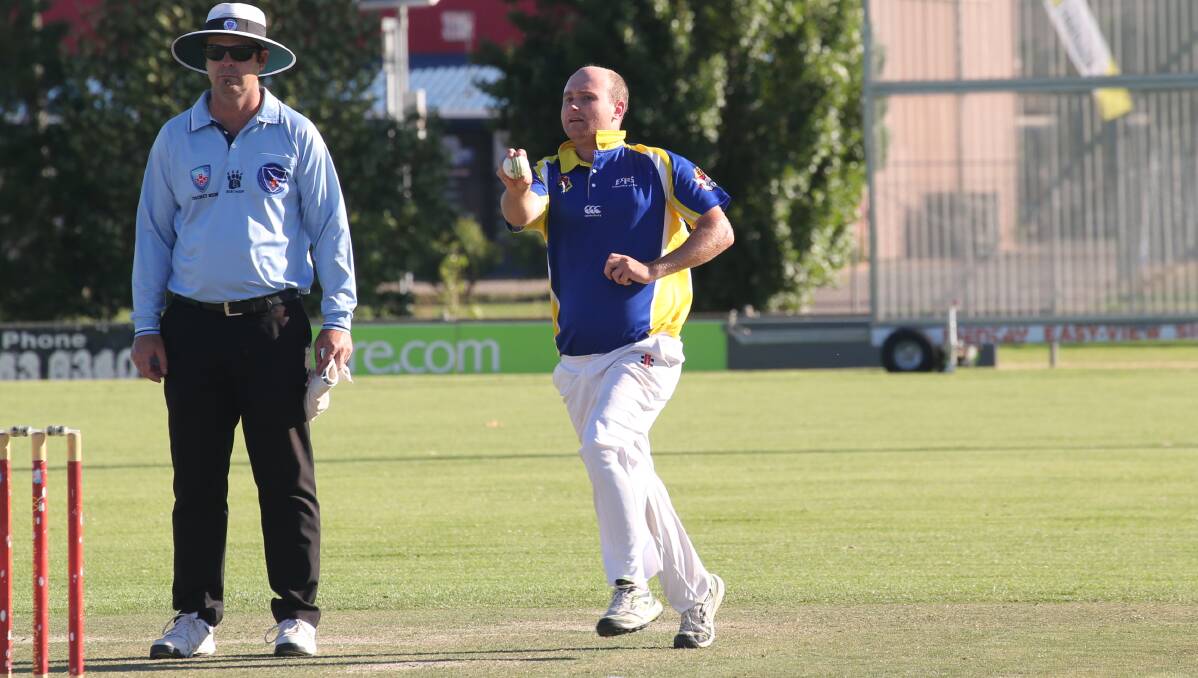 WELL BOWLED: Exies' Andrew Arnold picked up a five-wicket haul against Coro in their last match. Picture: Anthony Stipo.