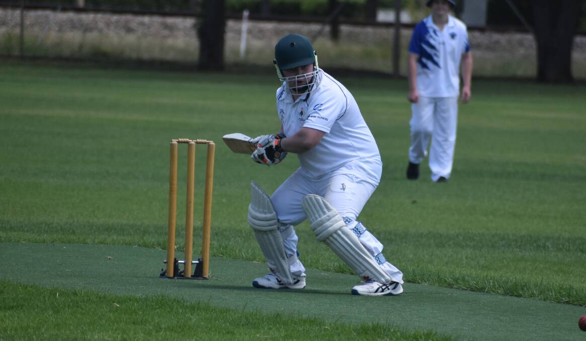 HELPING HAND: Ryan Garcia scored 14 runs to help Diggers remain unbeaten in third grade after victory over Coleambally. PHOTO: Liam Warren