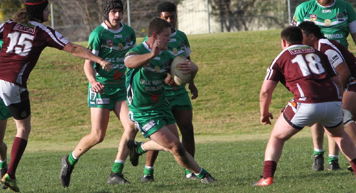 STAR MAN: Hayden Philp has been a standout for the Greens this season after coming to the club from Temora at the start of the season. PHOTO: Talia Pattison