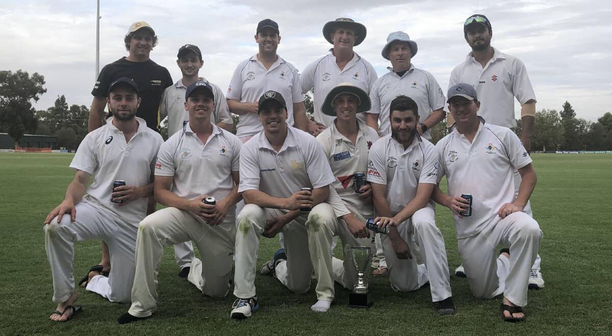 CHAMPIONS: Diggers have taken out the one day trophy for the fourth time after defeating Exies in the final on Sunday. PHOTO: Liam Warren