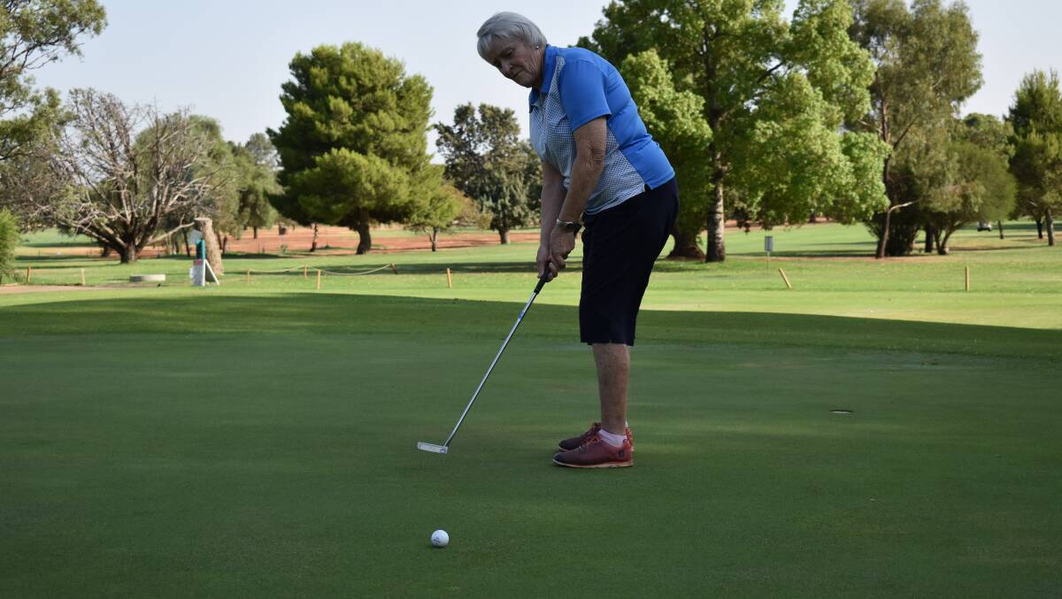 LINING UP: Elizabeth Graham took out the single stableford event held at the Griffith Golf Club on Wednesday. PHOTO: Liam Warren