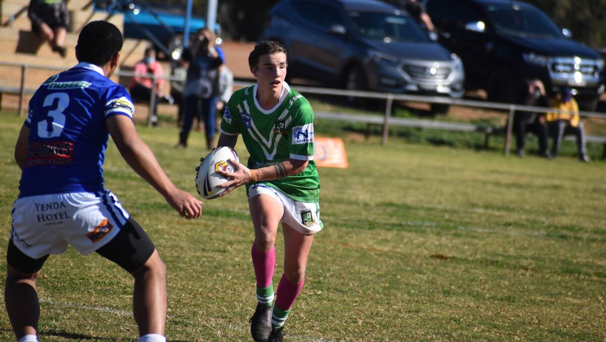 BIG GAME: Leeton's Tyler O'Connell played a huge roll in overcoming a strong Yenda side in the under 16s qualifying final. PHOTO: Liam Warren