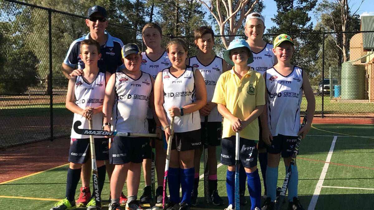 GROWING SKILLS: Griffith's up-and-coming hockey stars having been taking advantage of the centre of development program set up for the first time in Griffith