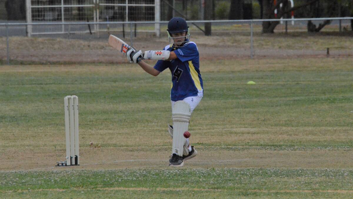 WELL PLAYED: Kaden Williams retired on 14 during Griffith's win over Hay in Milliken Shield. PHOTO: Liam Warren