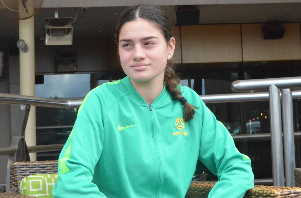 Jasnos has travelled to Bishkek, Laos and Thailand along with the Pacific region all while gaining valuable experience as part of the Junior Matildas squad. PHOTO: Liam Warren