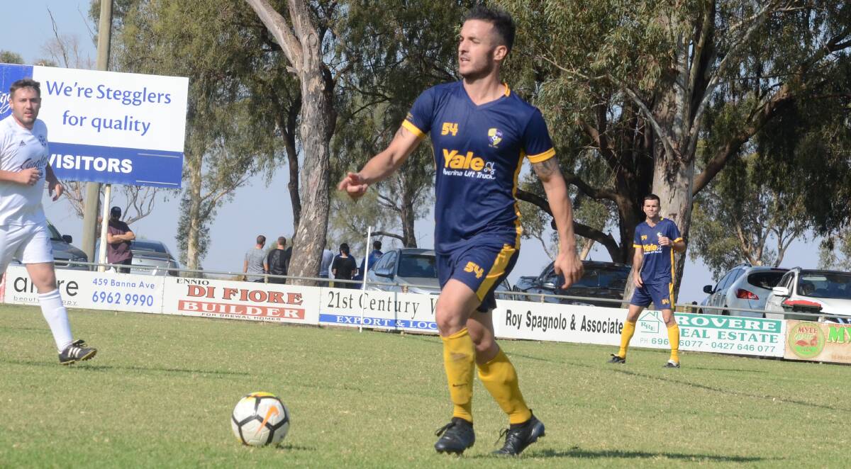 TOP SCORER: Yoogali SC's Mitch Bagiante is leading the way in the GDFA All Aged Men's competition with 16 goals. PHOTO: Liam Warren