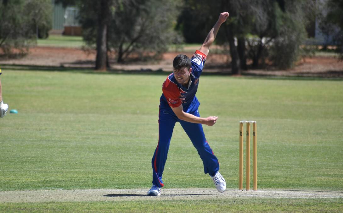 NO ISSUE: Coro's Alex Flood hurt his shoulder bowling against Leagues on Sunday but should be good to go this weekend. PHOTO: Liam Warren