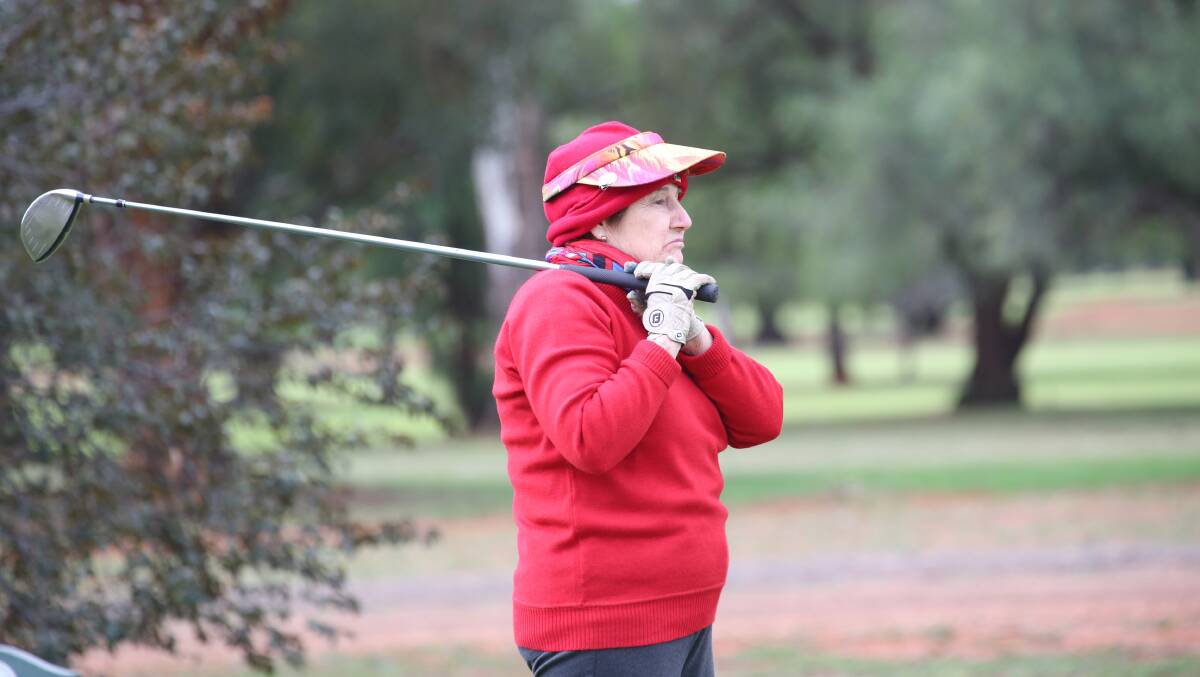 TEEING OFF: Kath Gullifer looks to get her round off to a good start with a solid tee shot at the Griffith Golf Club. PHOTO: Anthony Stipo