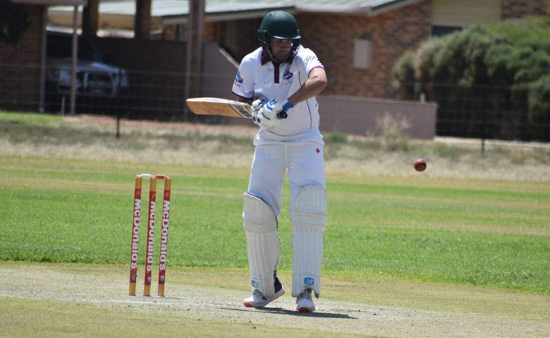 STRONG START: Hanwood's Tom Shannon laid the foundation for his side with a fifty in their win over Exies Eagles. PHOTO: Liam Warren
