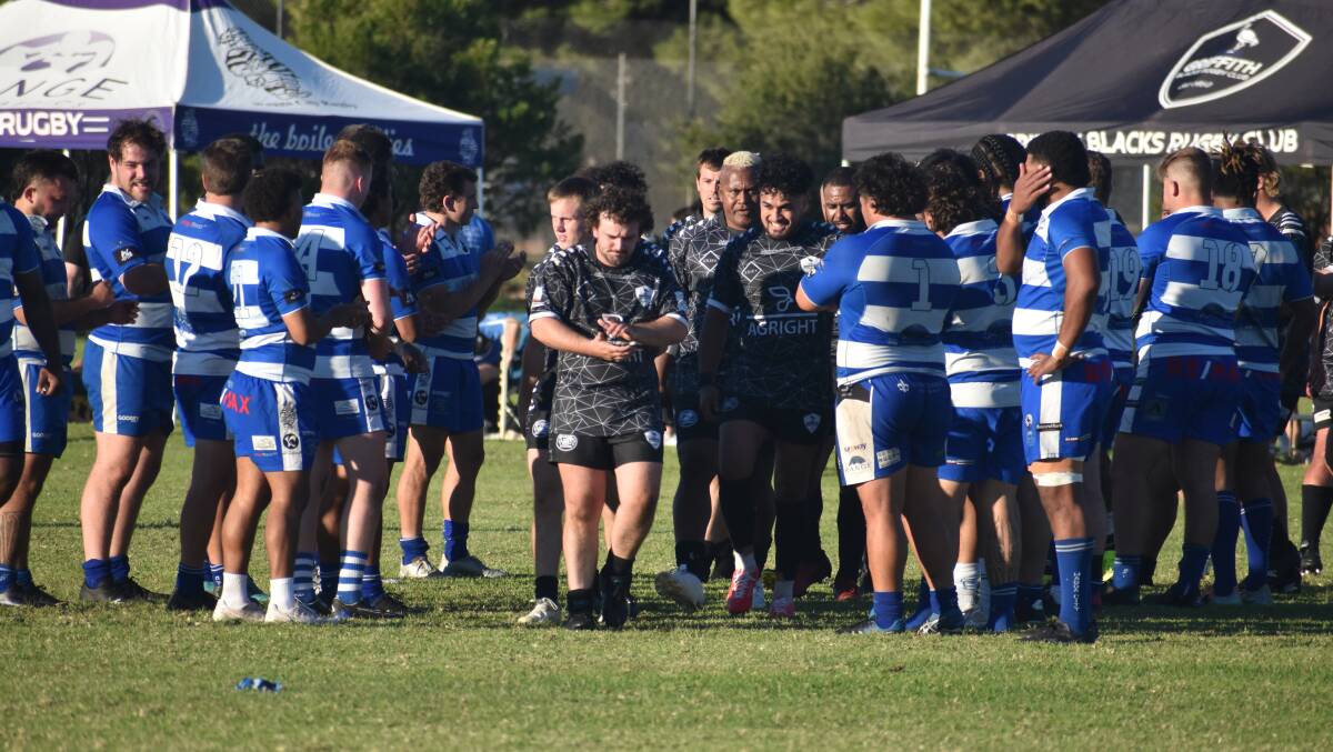 The Griffith Blacks will head to Wagga this weekend looking to reclaim possession of the Ben Groat Cup. Picture by Liam Warren
