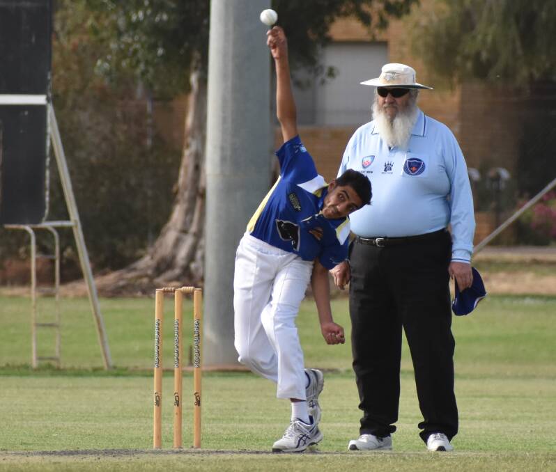 SPOT EARNED: After bowling well on his debut, Arjun Kamboj will maintain his spot in Exies first grade side for their clash with Hanwood. PHOTO: Shaun Paterson
