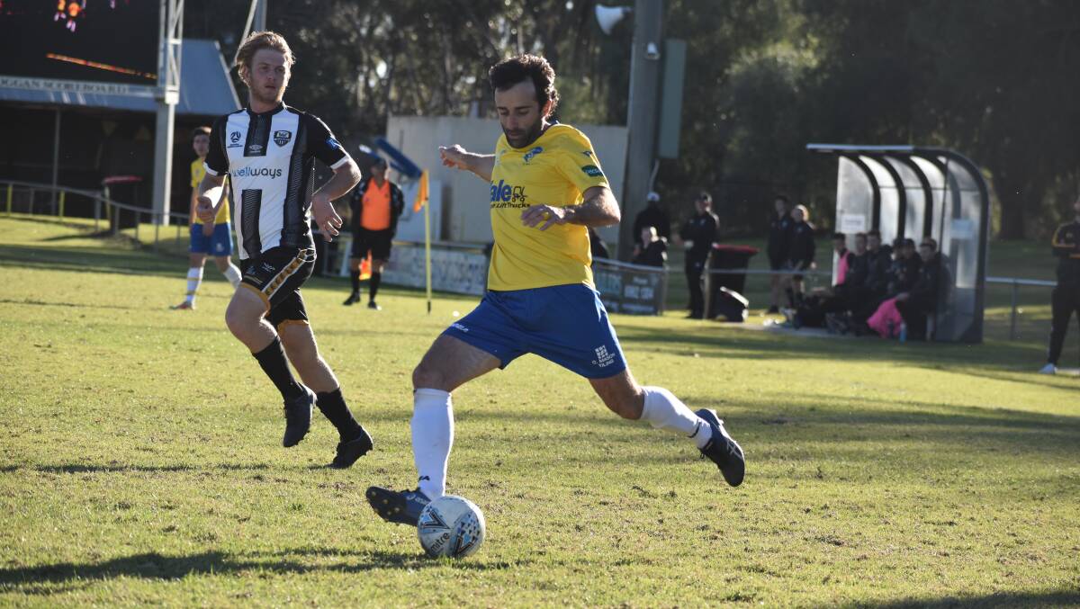 OUT: Yoogali SC's Andrew Vitucci will miss this weekend's clash with ANU FC which leaves a big hole in the side. PHOTO: Liam Warren