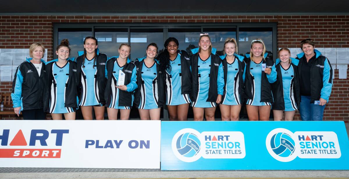 SMILES ALL ROUND: Barellan Netball Association finished on top of the under 17s division two standings. PHOTO: Narelle Spangher/Netball NSW