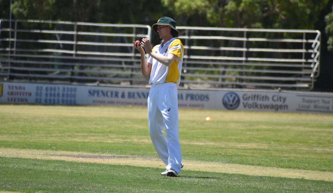 TOP SCORER: Griffith's Ben Signor score 39 before he was dismissed in his side's defeat to Wagga White. PHOTO: Liam Warren