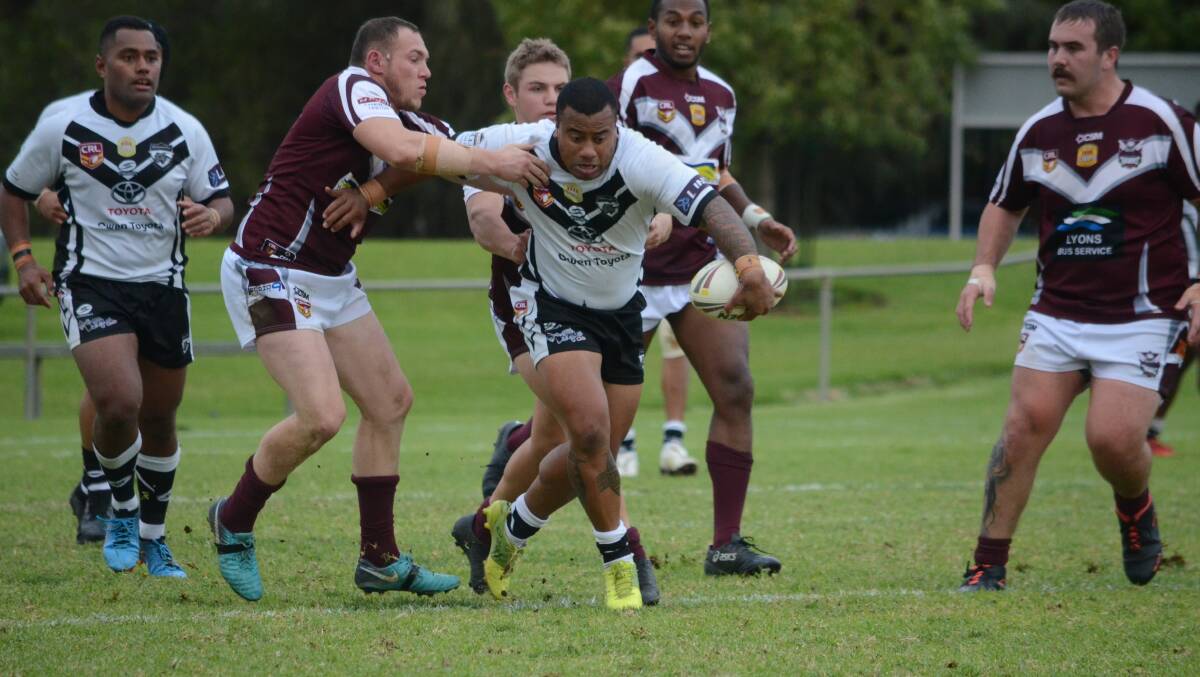 PUSHING THROUGH: Andrew Lavaka will lead his side out alongside brother Uafu for the first time this weekend at the West Wyalong Knockout.