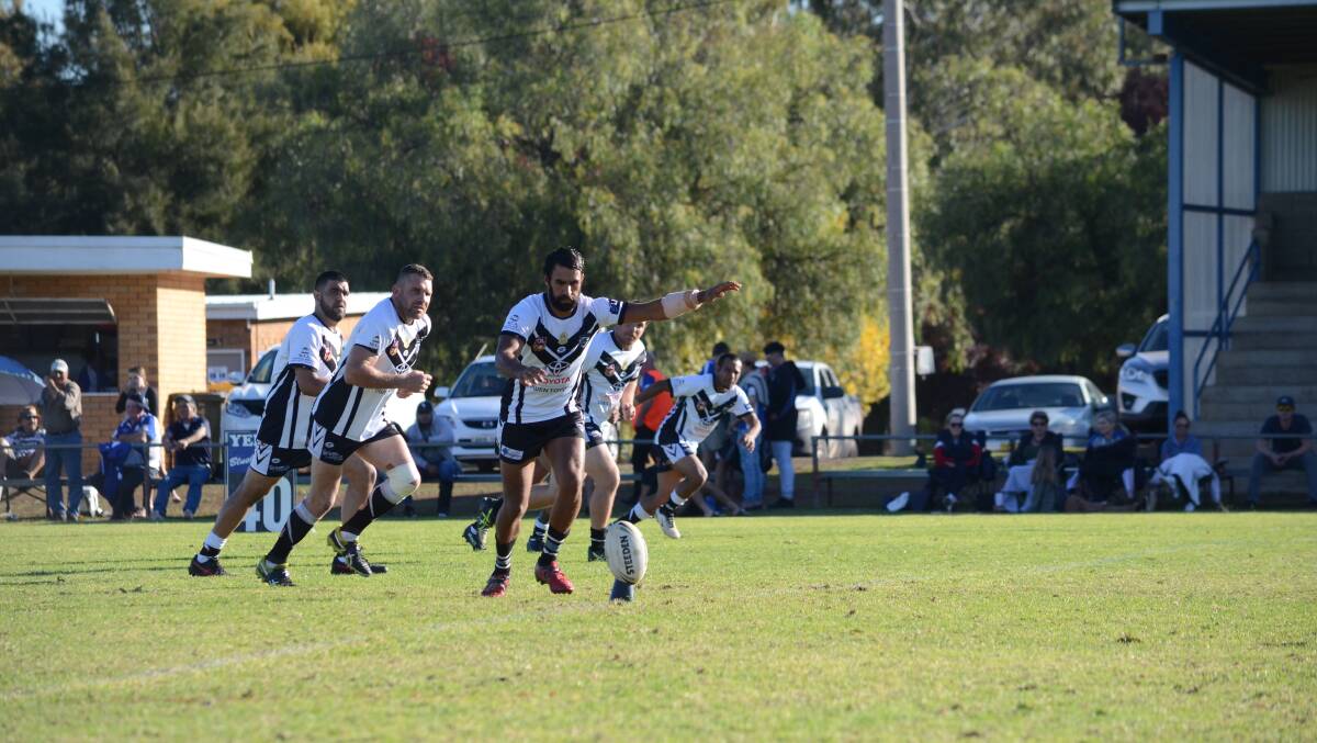 ON FIRE: Stephen Broome was a point-scoring machine against Yanco Wamoon scoring three tries and kicking four conversions. PHOTO: Liam Warren