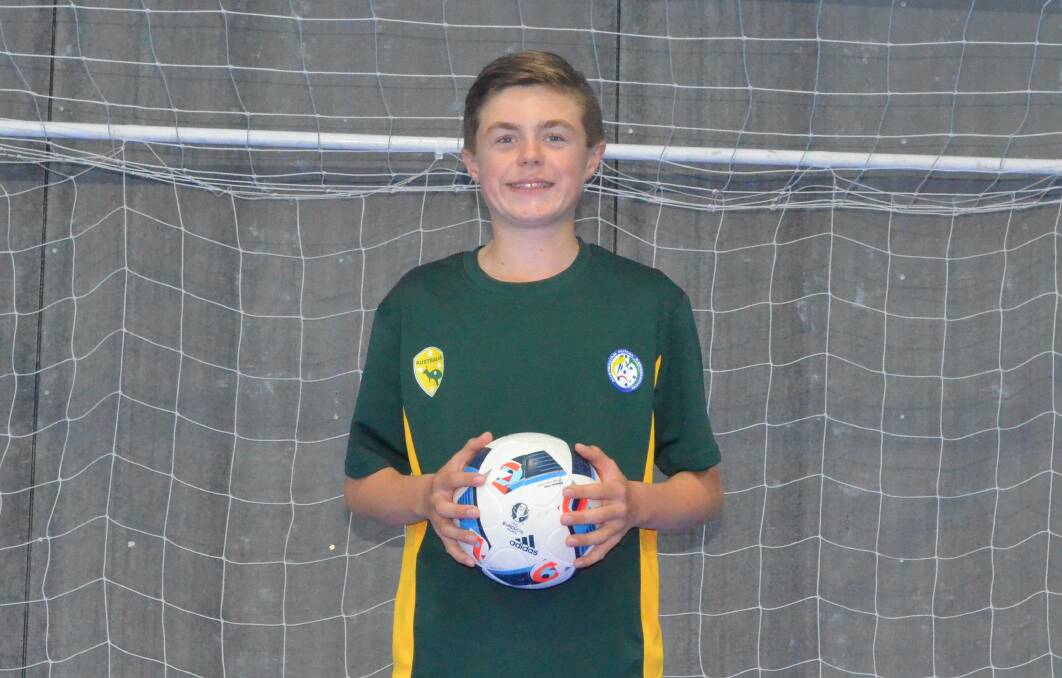 JETTING OFF: Alex Robinson will head off to Spain in December to represent Australia in the under 14s side at the Futsal World Championships. PHOTO: Liam Warren