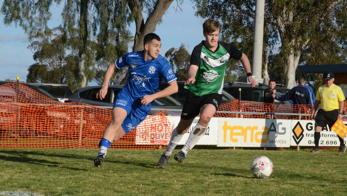 MISSING: Daniel Rogato will miss Hanwood's trip to Cootamundra after sustaining a quad injury against South Wagga. PHOTO: Monty Jacka