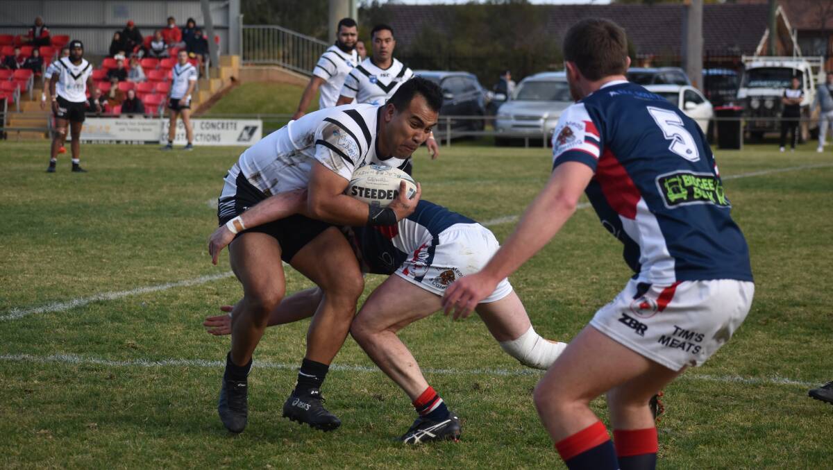 SURREAL: Black and Whites first grade coach Andrew Lavaka said coaching alongside brother Uafu (pictured) this year is something he won't forget. PHOTO: Liam Warren 