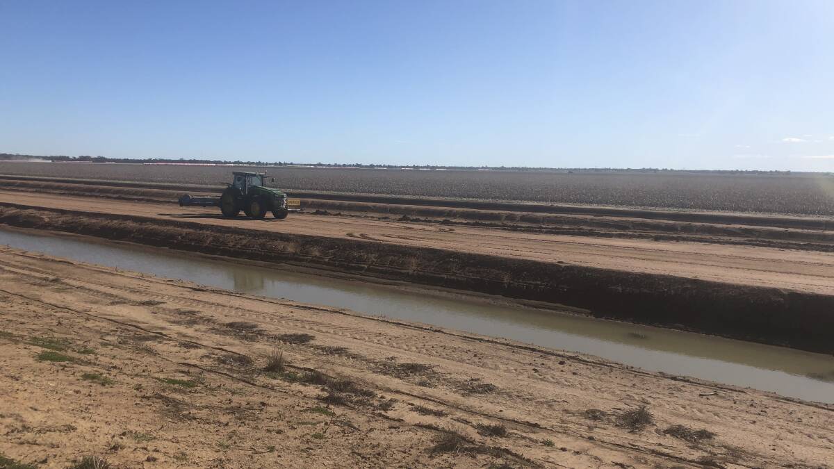 The Riverina's cotton crop was almost solely reliant on groundwater this year. 