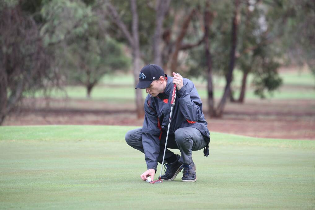 RUNNER-UP: Toby Maher came second in the Rod McNabb Caltex Handicap Matchplay at the Griffith Golf Club. PHOTO: Anthony Stipo