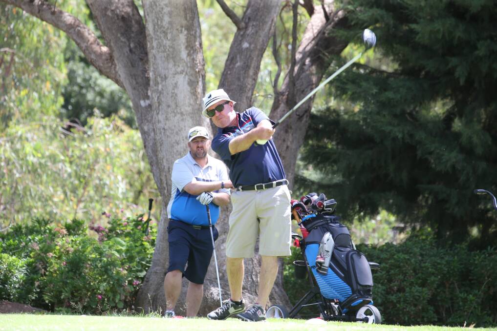 NOT SO SUNNY:  Col Vearing won Saturday's golf in less pleasant conditions at the weekend. Picture: Anthony Stipo