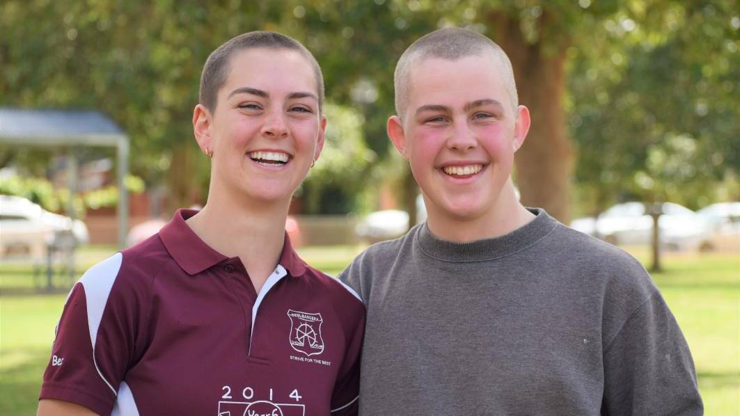 GOOD CAUSE: Murrumbidgee High year 12 captains Rebecca Groat and Matthew Hutchinson. PHOTO: Shaun Paterson