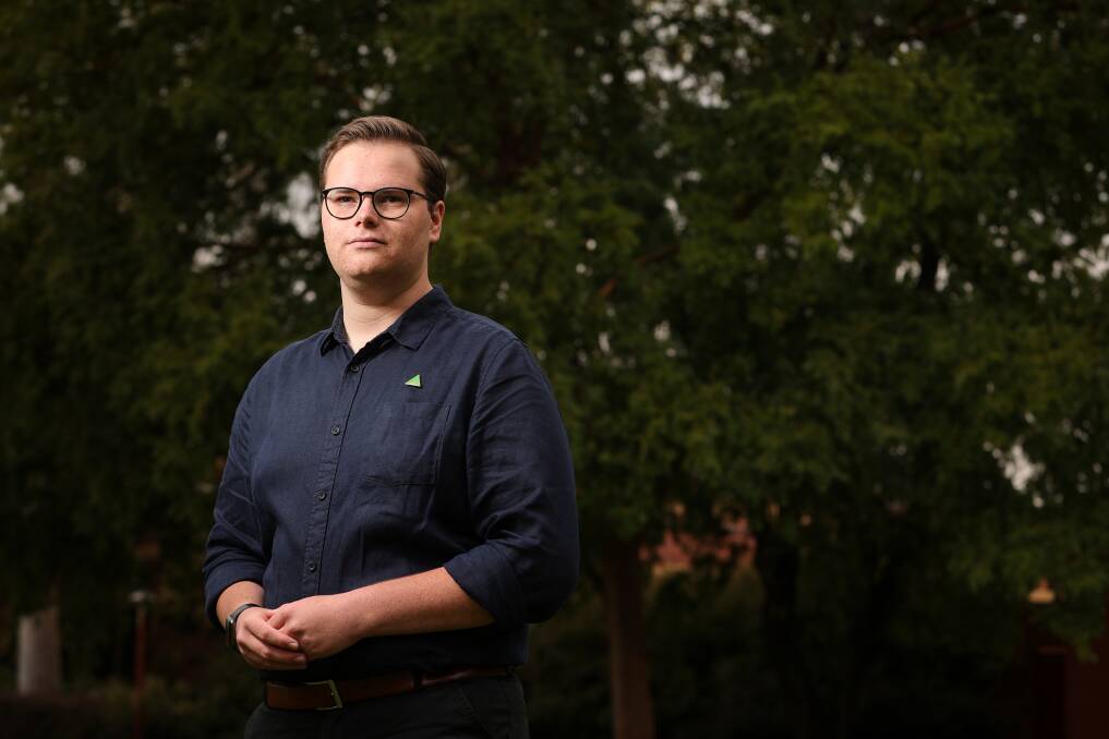 ACTION REQUIRED: Farrer Greens candidate Eli Davern would like to see more done to combat climate change and medical and dental health included under Medicare. PHOTO: James Wiltshire