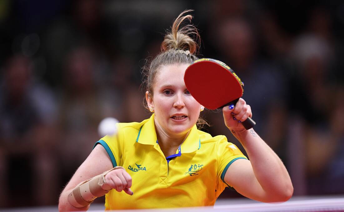 Melissa Tapper will represent Australia at the Tokyo Olympics and Paralympics in table tennis. Photo: Getty Images