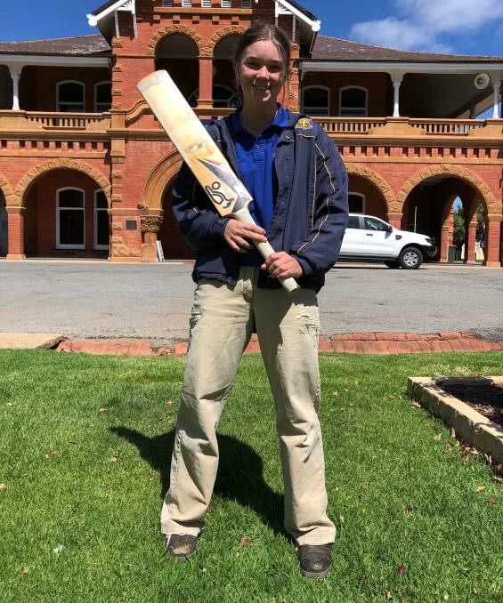 STAND OUT: Yanco Agricultural High School student Alice Caldow has been selected in the under 15s ACT/NSW Country cricket side. Photo: Talia Pattison