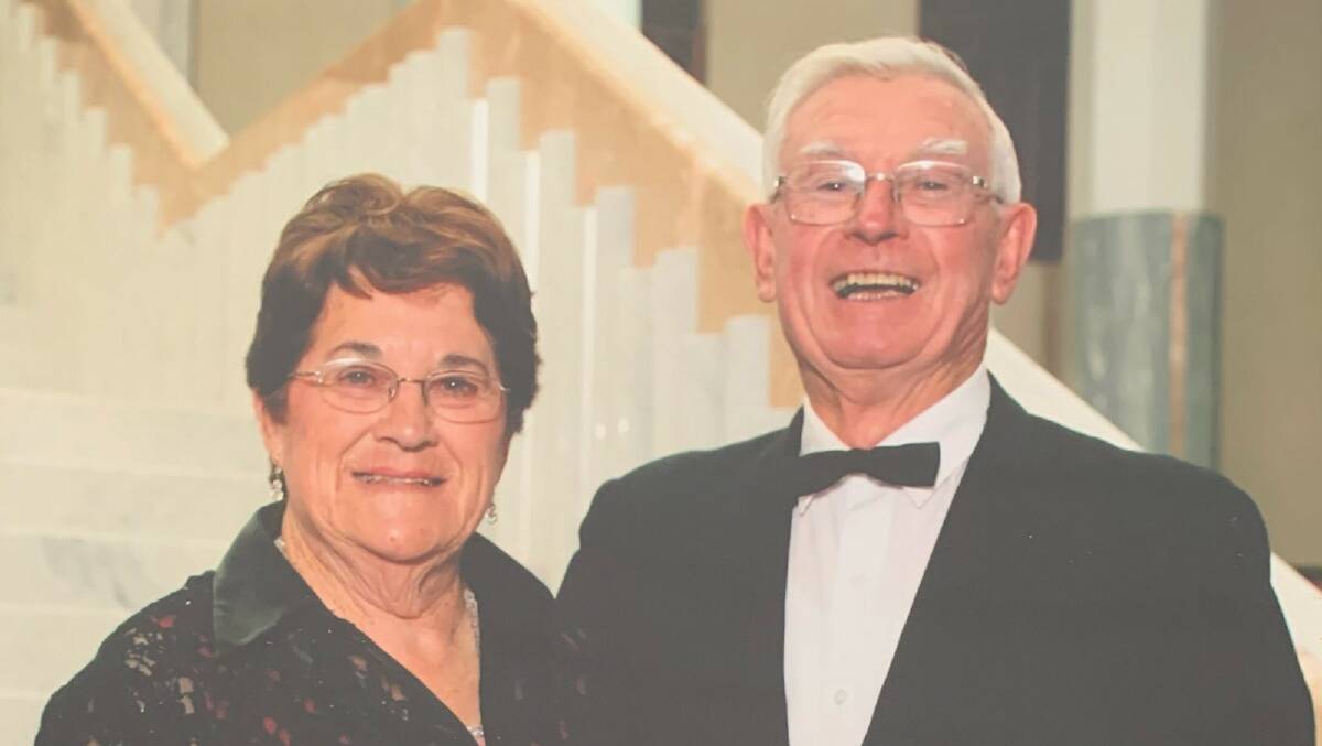 FAREWELL: The late Keith Thompson (right) with his wife Joy. Mr Thompson's huge contributions have been recognised. 