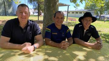 Seb Spina, Joey Longford and Beau Block are hoping the Men's Table concept takes off in Leeton. Picture by Talia Pattison 