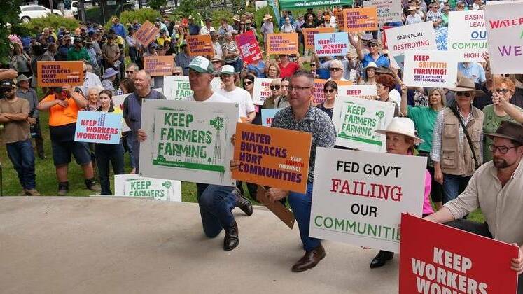 Last week's rally in Griffith may have fallen on deaf ears when it comes to the federal government. Picture by Allan Wilson
