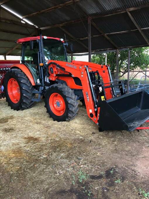 The tractor that was allegedly stolen. Photo: Facebook
