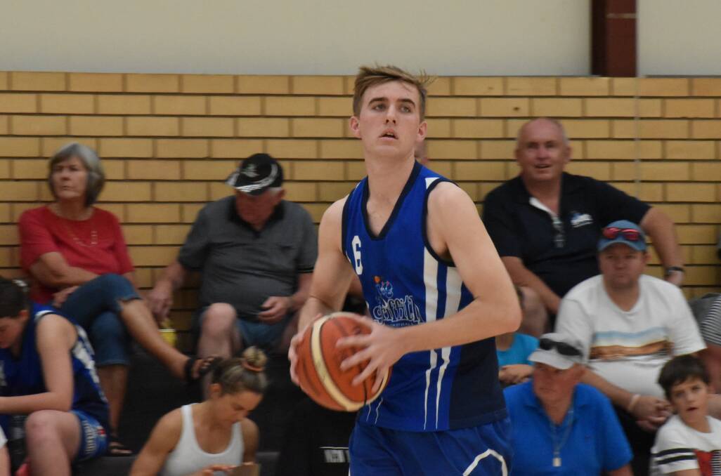 ROOKIE: Isaac Testoni in action against the West Wyalong Wildcats. PHOTO: Shaun Paterson