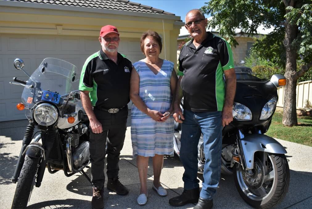 HELPING HANDS: Barry Day, Olga Forner and Angelo Virago supporting CanAssist Griffith. PHOTO: Shaun Paterson