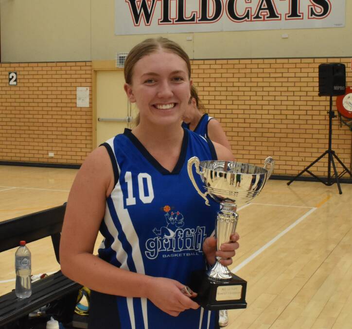 BIG SMILE: Jenna Richards is awarded MVP for her efforts. PHOTO: Shaun Paterson