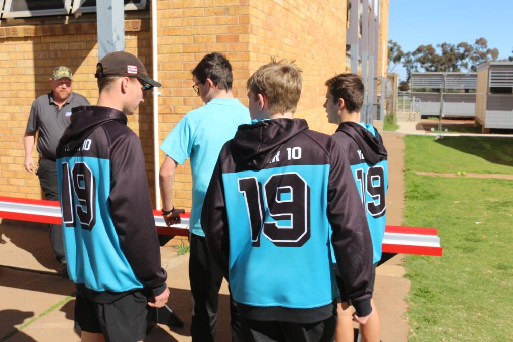 RACE DAY: Murrumbidgee High students prepare their hand-built solar cars for a race at the Griffith site under the ISTEM elective. PHOTO: Shaun Paterson
