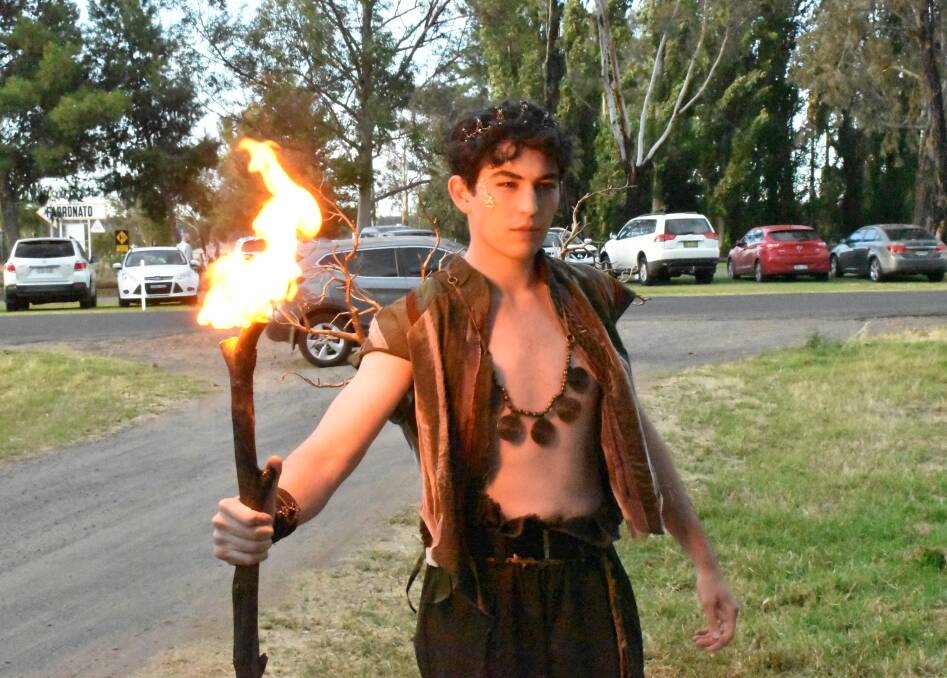 ON FIRE: Cesare Piccinin had an outstanding performance as Oberon. PHOTO: Shaun Paterson