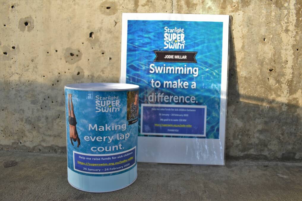 Jodie's donation tin will be at the Griffith Regional Aquatic Centre until February 24.