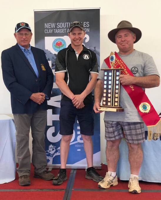 WINNER: Glen Castellaro awarded the NSW State Trap carnival trophy for the seventh time. PHOTO: Contributed