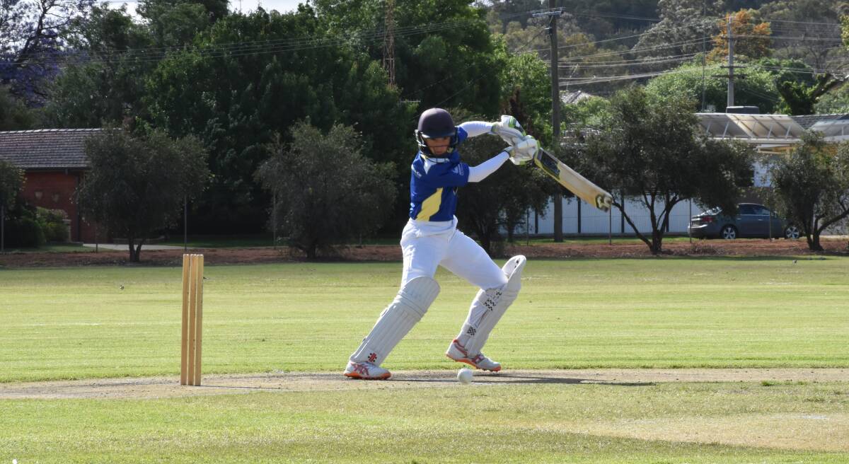 STRIKE: Hayden Forner playing for Exies Eagles against Leagues. PHOTO: Shaun Paterson