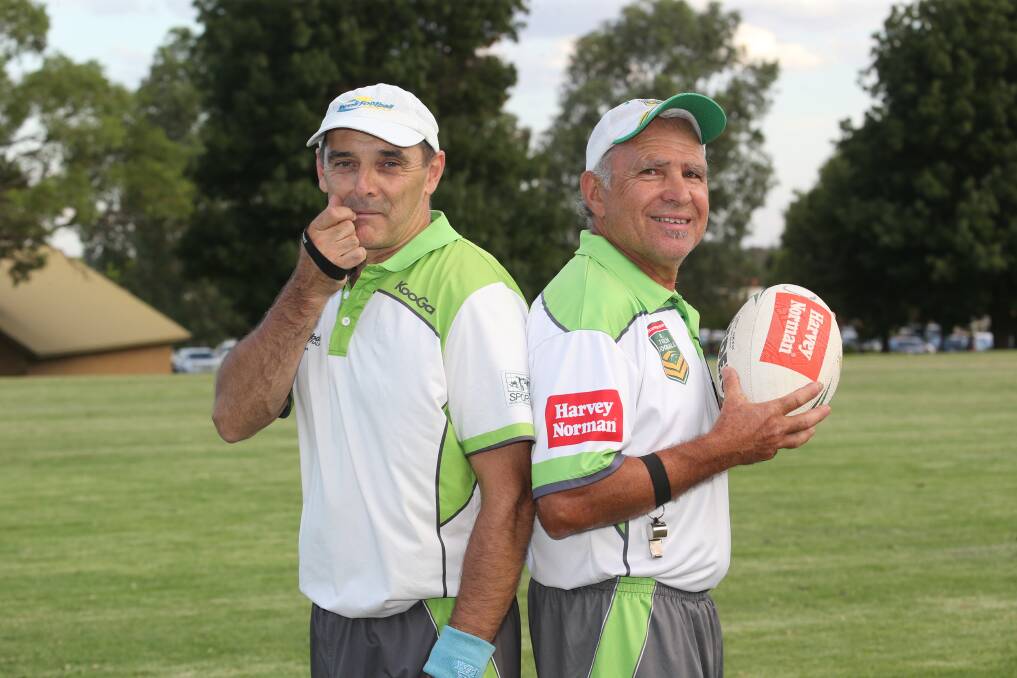 EXCITED: Nick Altin and Frank Scarfone began readying themselves for their trip to the Touch Football World Cup in Kuala Lumpur on this day in 2019.
