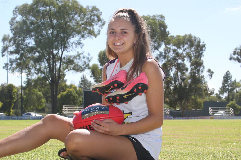 BEST ON FIELD: Abby Favell was named the Murray Bushrangers' best on this day in 2019.