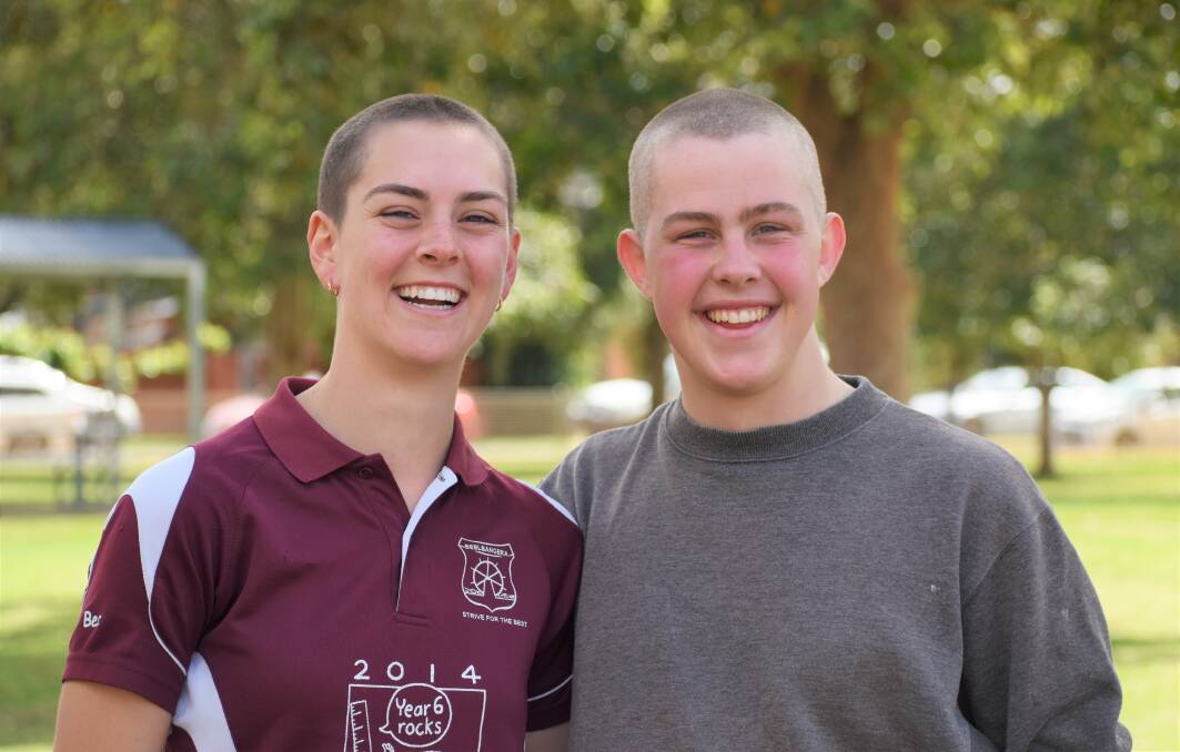 GOOD CAUSE: Murrumbidgee High year 12 captains Rebecca Groat and Matthew Hutchinson. PHOTO: Shaun Paterson