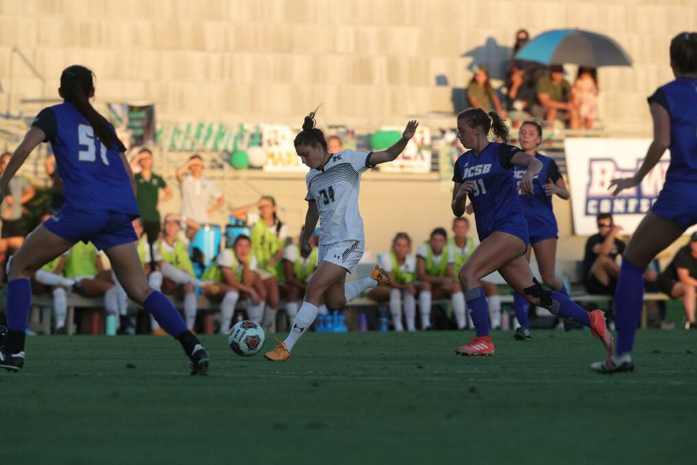 PLAYMAKER: Eliza Ammendolia playing for the University of Hawaii. PHOTO: Contributed